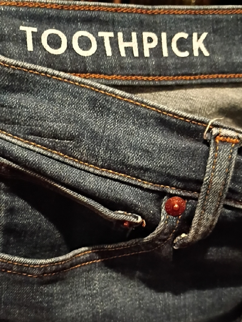 Toothpick Women’s Dark Blue Skinny Jeans